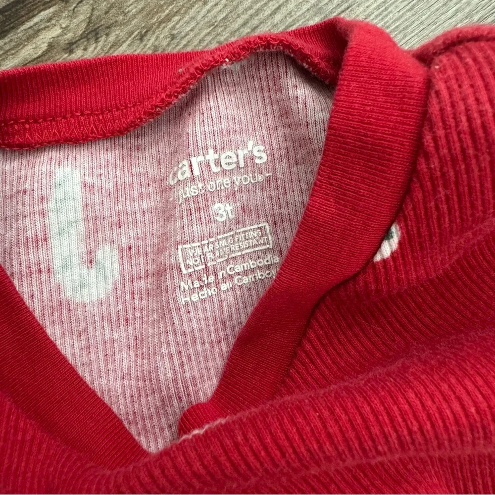 Carters Christmas PJ Set - 3t - Picture 2 of 2